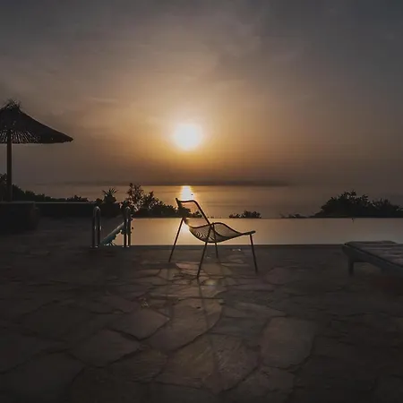 Kea Boho Luxury With Pool & Stunning Views Villa Melissaki Exterior photo